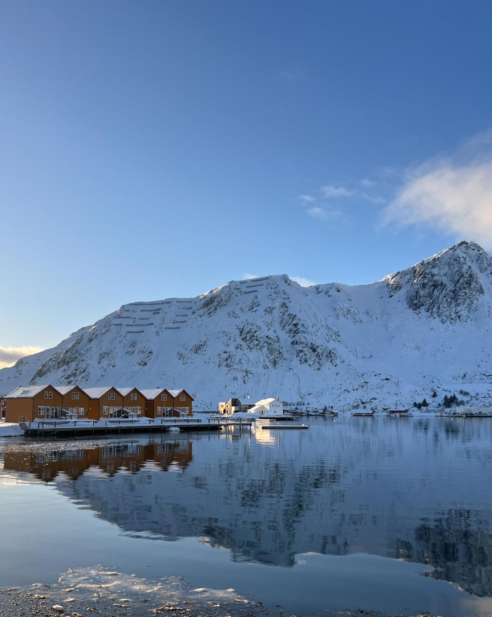 Charming Waterfront Cabin In Ballstad, Lofoten 外观 照片